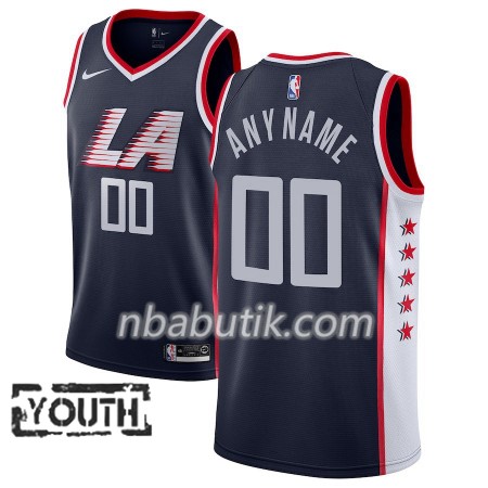 NBA Børn Trøje Los Angeles Clippers Custom 2018-19 Nike City Edition Navy Swingman